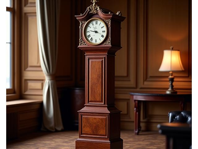 Restauration d'une grande horloge de parquet ancienne